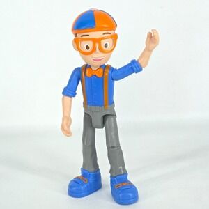 Blippi Talking Figure 9" Articulated Toy Doll 8 Sounds & Phrases Plastic Tested